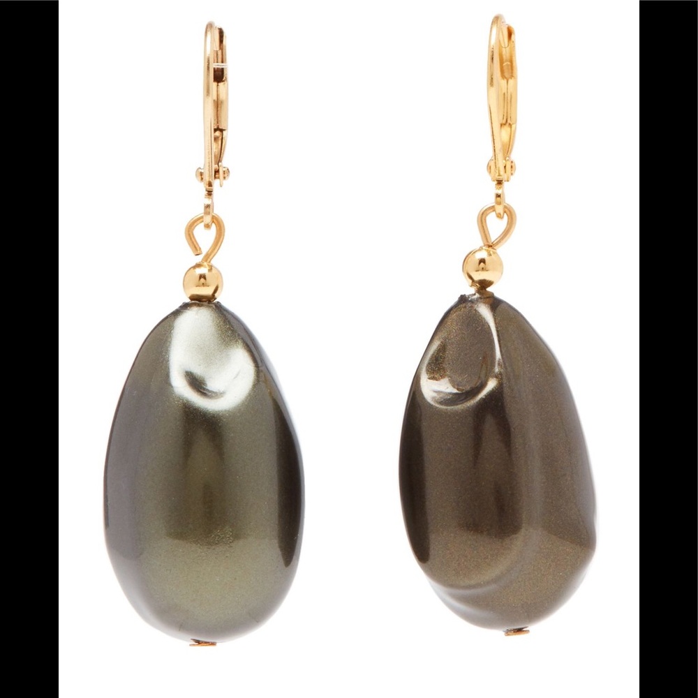 KENNETH JAY LANE Faux Pearl Drop Earrings NEW
